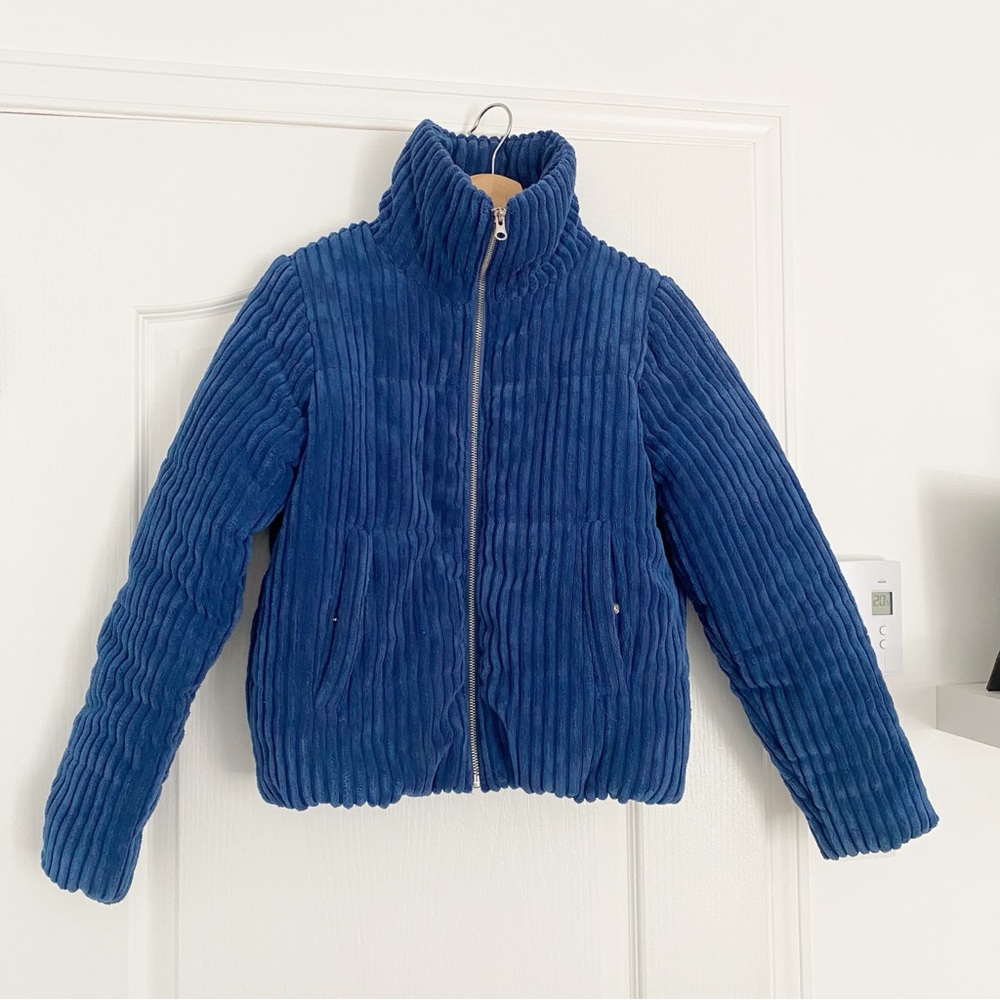 FOREVER 21 | Navy blue corduroy puffer jacket - Picture 2 of 7